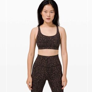Lululemon Energy Bra *Medium Support, B–D Cup
Wild Thing Camo Brown Earth Multi